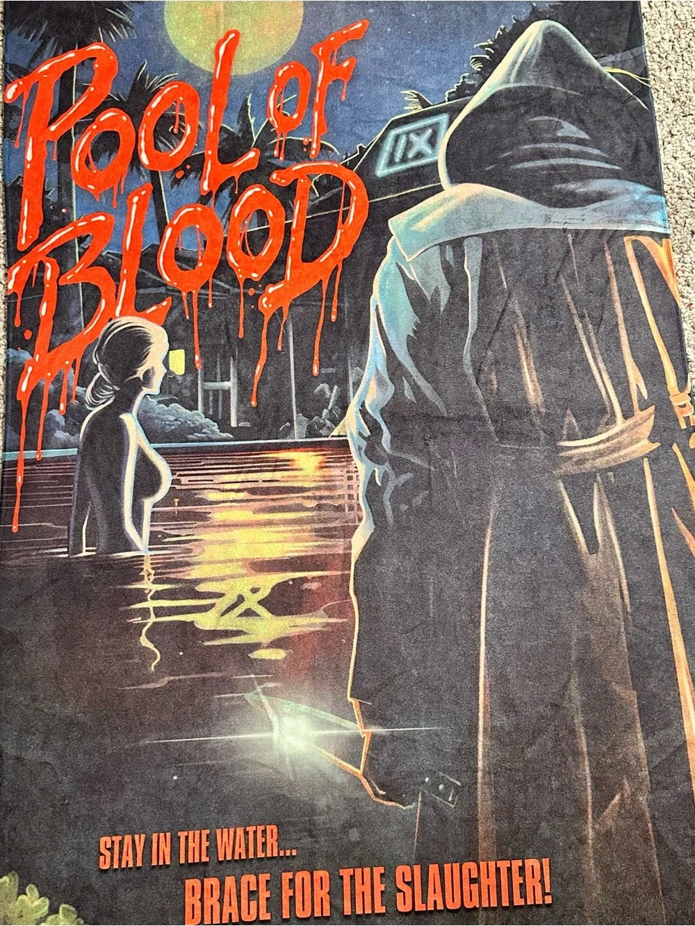 Ice Nine Kills 'Pool of Blood' Beach Towel - Rare Official Metal Tour Merch